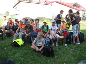Spotkanie z uczestnikami Rowerowego Rajdu Patriotycznego w Paprotni, wrzesień 2015